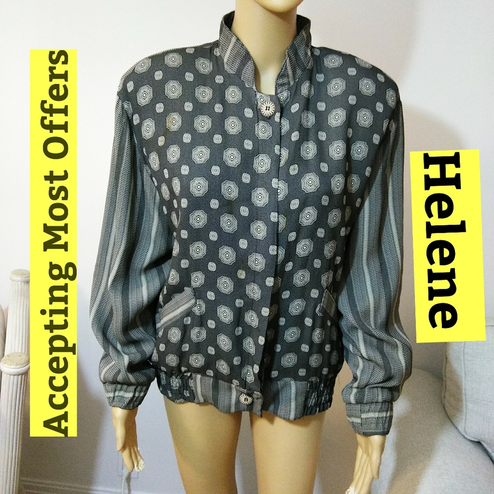 Helene, Fabulous‎ bomber jacket Sz M
